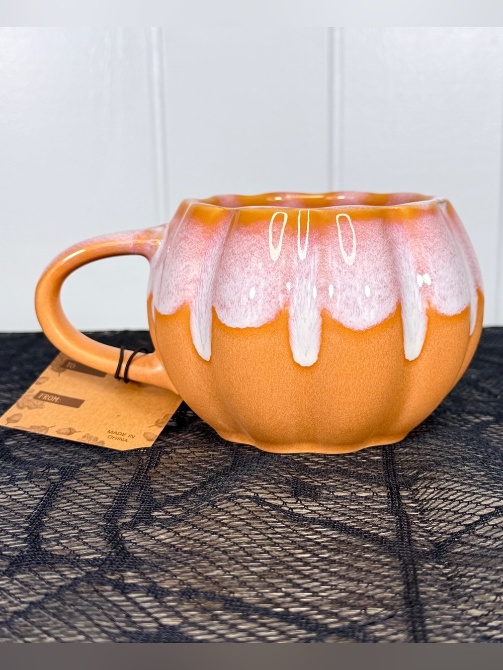 NEW Sage & Scarlet Pumpkin Halloween Mug